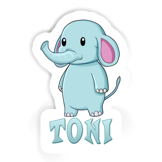 Toni Sticker Elephant Notebook Image