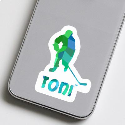 Toni Sticker Eishockeyspieler Laptop Image