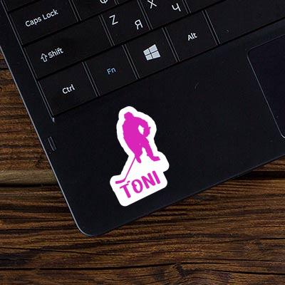 Sticker Toni Hockey Player Notebook Sticker Toni Hockey Player Gift package Image