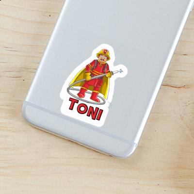 Firefighter Sticker Toni Image