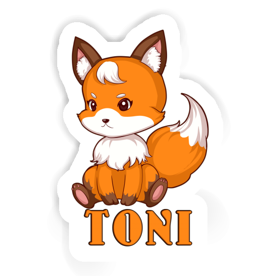Toni Autocollant Renard Laptop Toni Autocollant Renard Laptop Image
