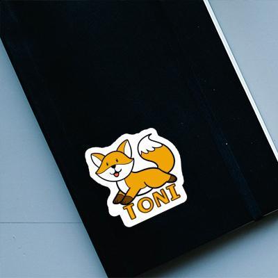 Renard Autocollant Toni Laptop Image