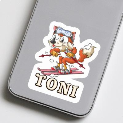 Renard à ski Autocollant Toni Notebook Renard à ski Autocollant Toni Gift package Image