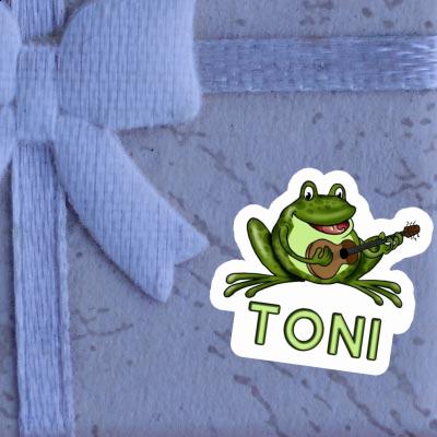 Grenouille à guitare Autocollant Toni Gift package Image