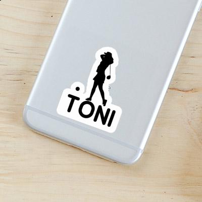 Toni Autocollant Golfeuse Laptop Toni Autocollant Golfeuse Laptop Image
