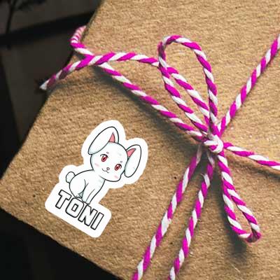 Autocollant Lapin de Pâques Toni Autocollant Lapin de Pâques Toni Image