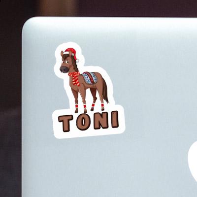 Weihnachtspferd Sticker Toni Laptop Weihnachtspferd Sticker Toni Laptop Image
