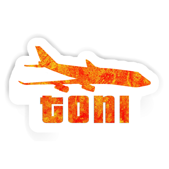 Autocollant Jumbo-Jet Toni Notebook Image