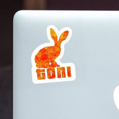 Autocollant Lapin Toni Laptop Image