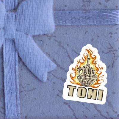 Mittelfinger Aufkleber Toni Mittelfinger Aufkleber Toni Image