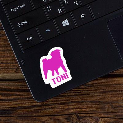 Pug Sticker Toni Notebook Pug Sticker Toni Notebook Image