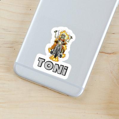 Autocollant Toni Motocycliste Laptop Image