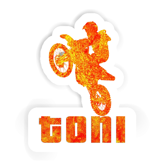 Motocross Rider Sticker Toni Notebook Motocross Rider Sticker Toni Notebook Image
