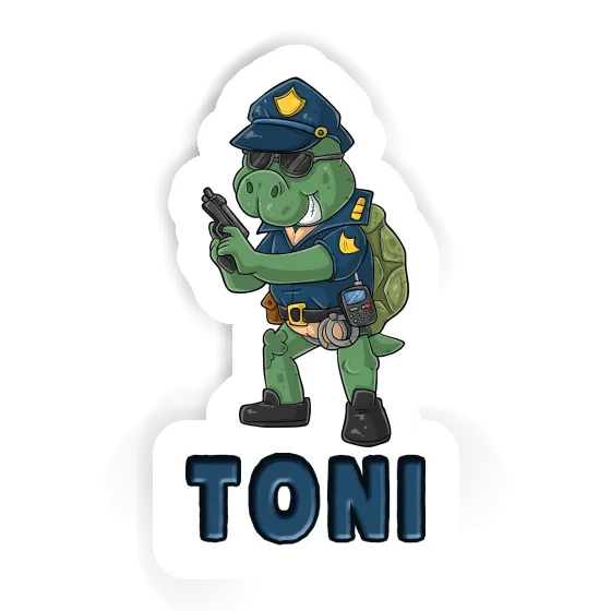 Toni Sticker Police Officer Laptop Toni Sticker Police Officer Laptop Image