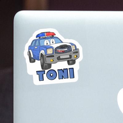 Autocollant Voiture de police Toni Laptop Autocollant Voiture de police Toni Laptop Image