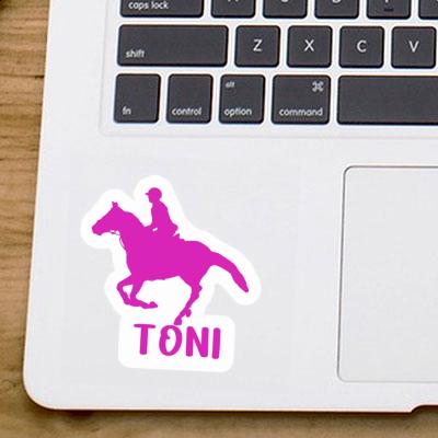 Autocollant Cavalière Toni Laptop Autocollant Cavalière Toni Laptop Image