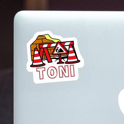 Toni Sticker Road Construction Laptop Toni Sticker Road Construction Laptop Image