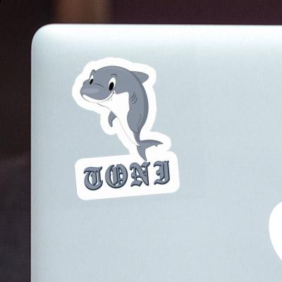 Autocollant Requin Toni Laptop Image