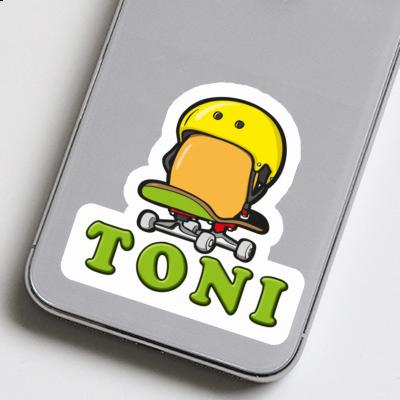 Sticker Toni Skateboard-Ei Notebook Sticker Toni Skateboard-Ei Notebook Image