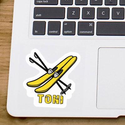Toni Autocollant Ski Laptop Toni Autocollant Ski Laptop Image