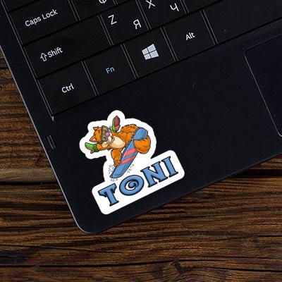 Snowboarder Sticker Toni Laptop Snowboarder Sticker Toni Laptop Image