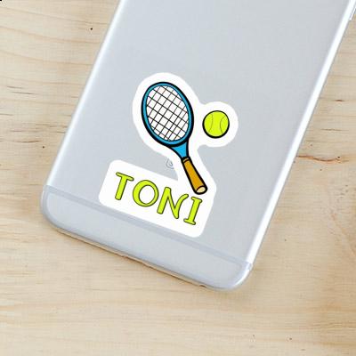 Sticker Tennisschläger Toni Laptop Image