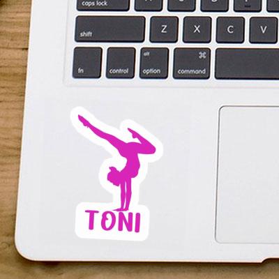 Toni Autocollant Femme de yoga Laptop Toni Autocollant Femme de yoga Laptop Image