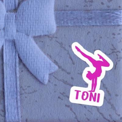 Toni Autocollant Femme de yoga Laptop Toni Autocollant Femme de yoga Laptop Image