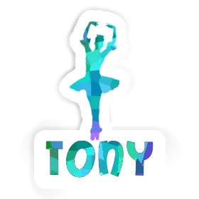 Ballerina Sticker Tony Image
