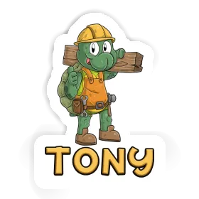 Autocollant Ouvrier du bâtiment Tony Image