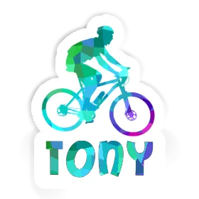 Autocollant Vététiste Tony Image