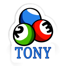 Aufkleber Billardkugel Tony Image