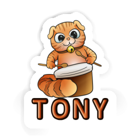 Autocollant Chat Tony Image