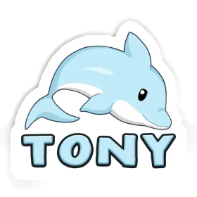 Dauphin Autocollant Tony Image
