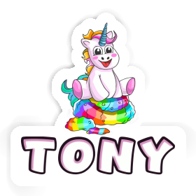 Tony Autocollant Baby licorne Image