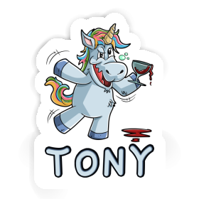 Autocollant Licorne Tony Image