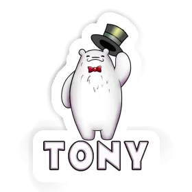 Autocollant Ours polaire Tony Image