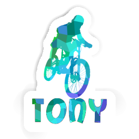 Tony Sticker Freeride Biker Image