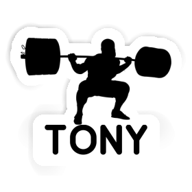 Haltérophilie Autocollant Tony Image