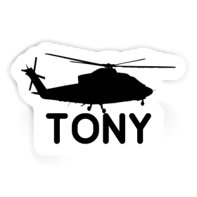 Helikopter Aufkleber Tony Image