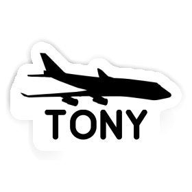 Jumbo-Jet Aufkleber Tony Image