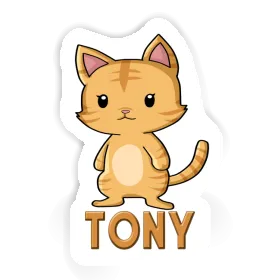 Kitten Sticker Tony Image