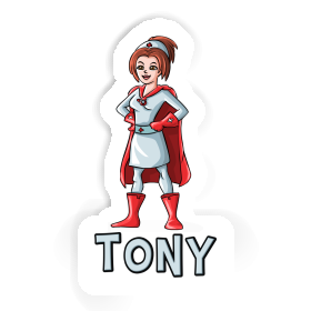 Infirmière Autocollant Tony Image