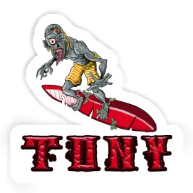 Autocollant Tony Surfeur Image