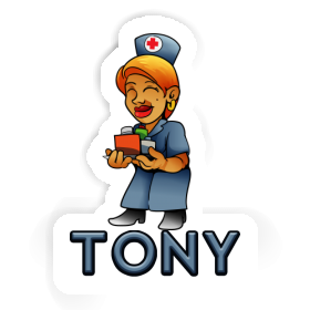 Tony Autocollant Infirmière Image