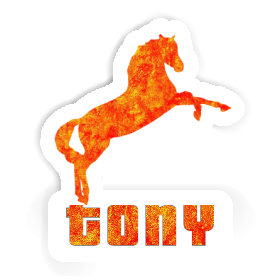 Cheval Autocollant Tony Image