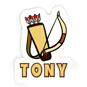 Autocollant Tony Arc à flèche Image