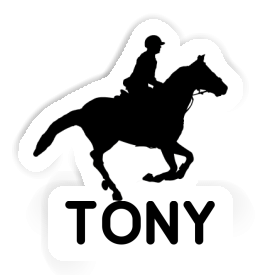 Tony Autocollant Cavalière Image