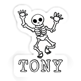 Autocollant Tony Squelette Image