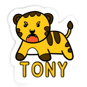 Tigre Autocollant Tony Image